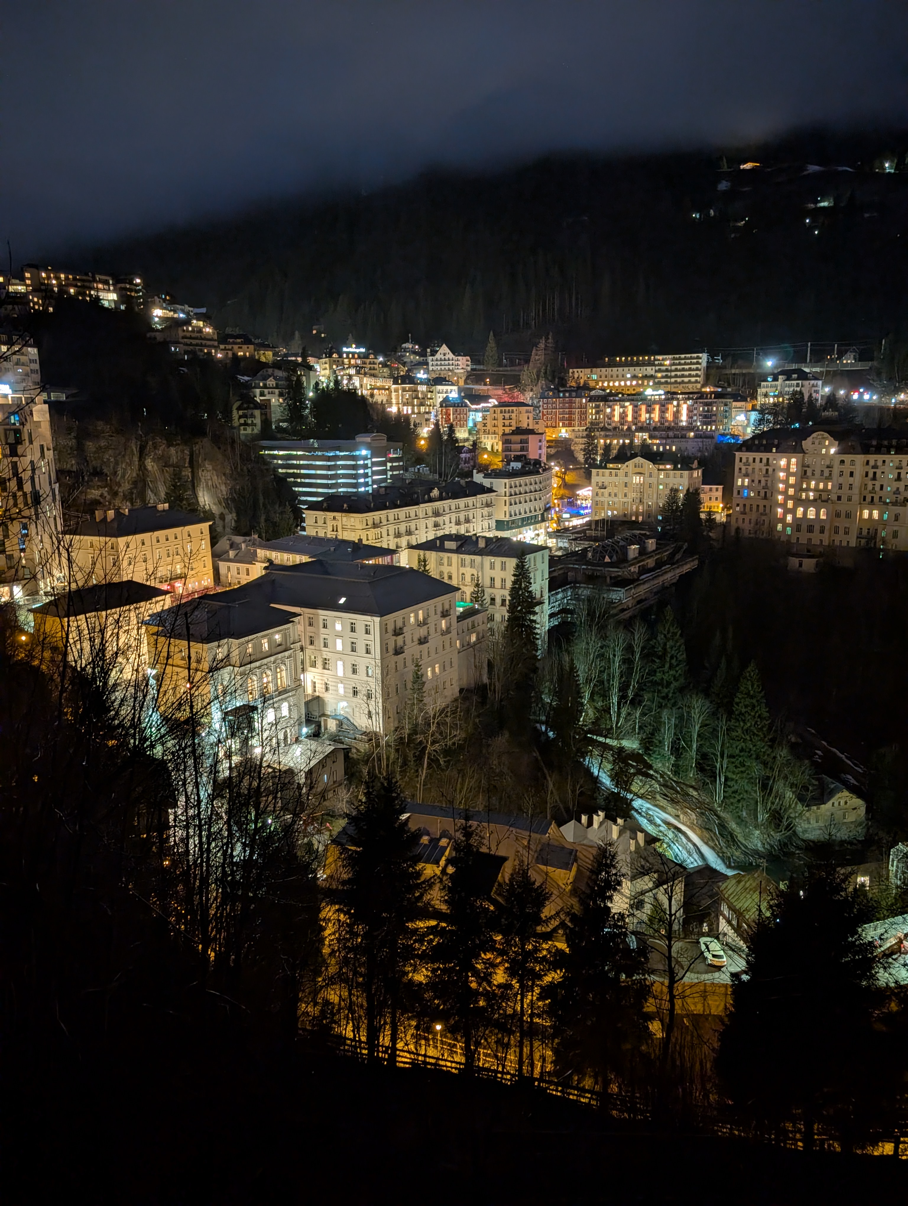 Bad Gastein bei Nacht